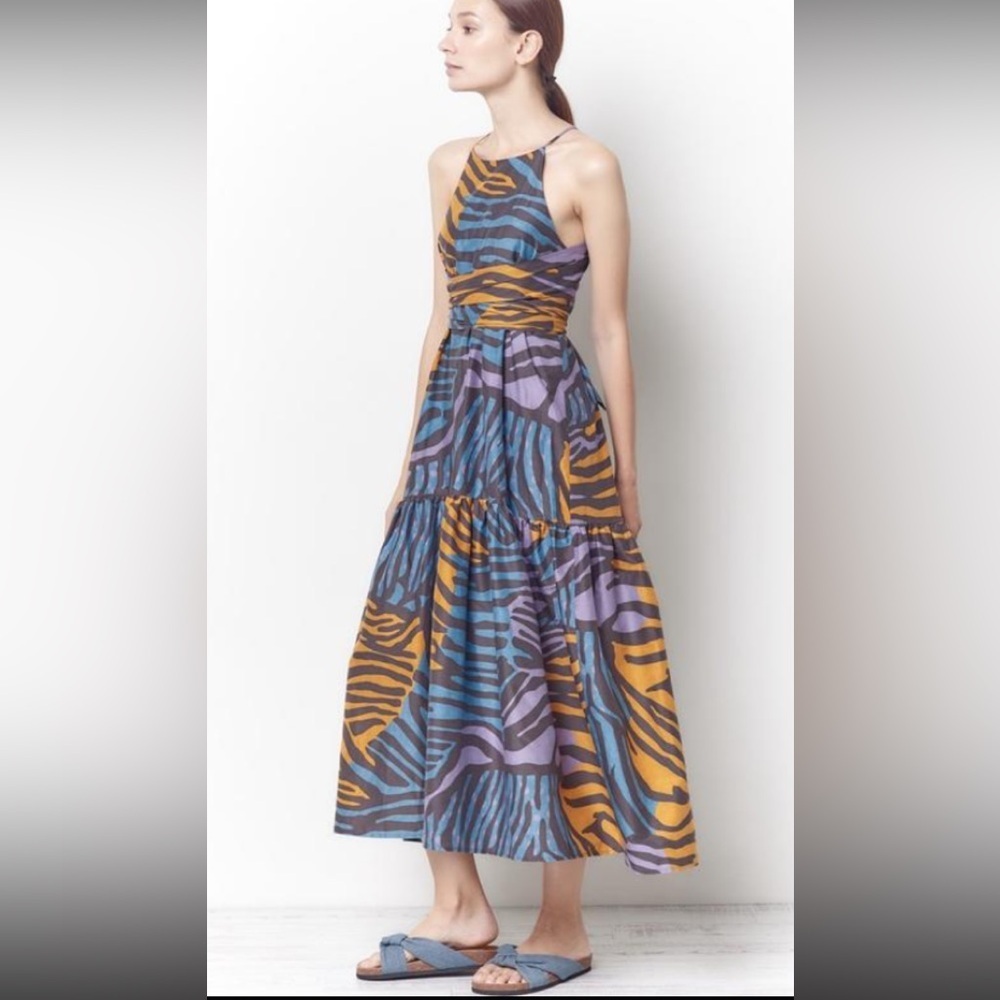 Corey Lynn Calter Multicolor Zebra Print Dress Matilda